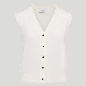 NWT Aritzia Marsden Vest White/Cream Size M